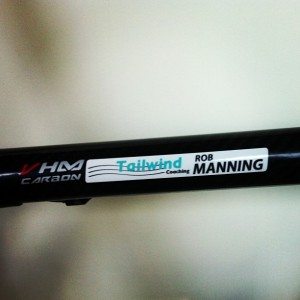 tailwind coaching top tube decal