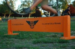 Running a cyclocross barrier