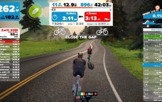 Riding and training with zwift