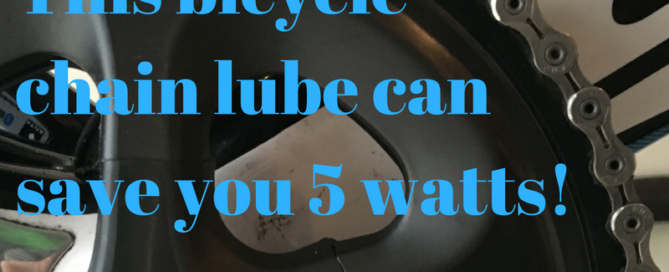 This bicycle chain lube can save you 5 watts!